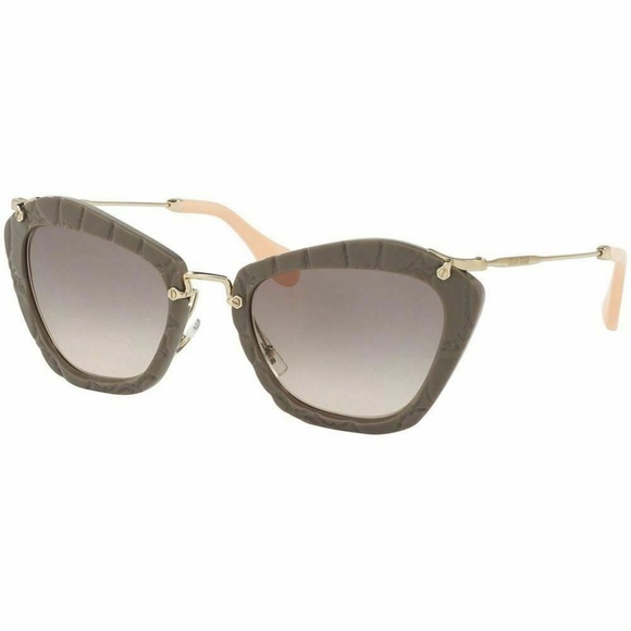Miu Miu Accessories - Miu Miu Cat Eye Sunglasses Pink Gradient Grey Lens